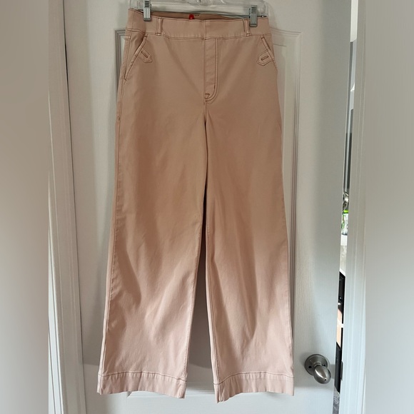 Spanx cropped stretch twill wide leg pants - Picture 3 of 7